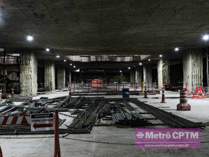 Confira o interior da estação SESC Pompéia da Linha 6 Laranja Metrô CPTM