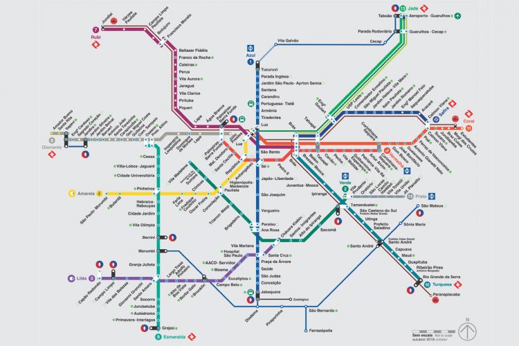 Mapa Da Rede Metro Abre Metr Cptm