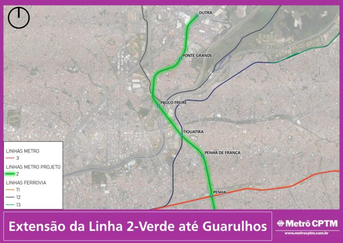 Extensão da Linha 2-Verde até Guarulhos (Jean Carlos)