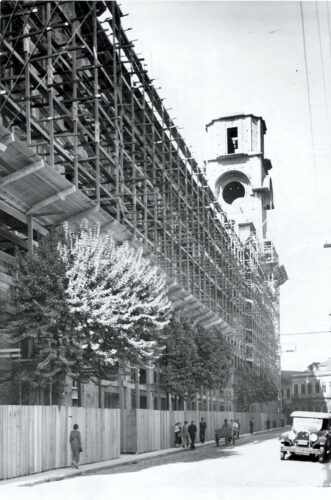 Estação São Paulo em obras (Estrada de Ferro Sorocabana)