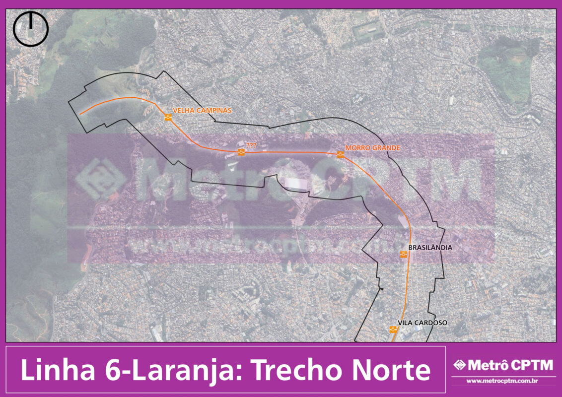 Linha 6-Laranja: Estações da expansão ao norte (Jean Carlos)