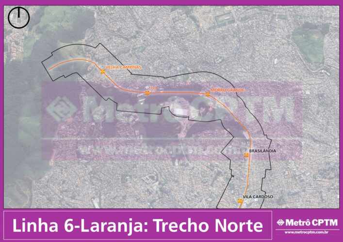 Linha 6-Laranja: Estações da expansão ao norte (Jean Carlos)