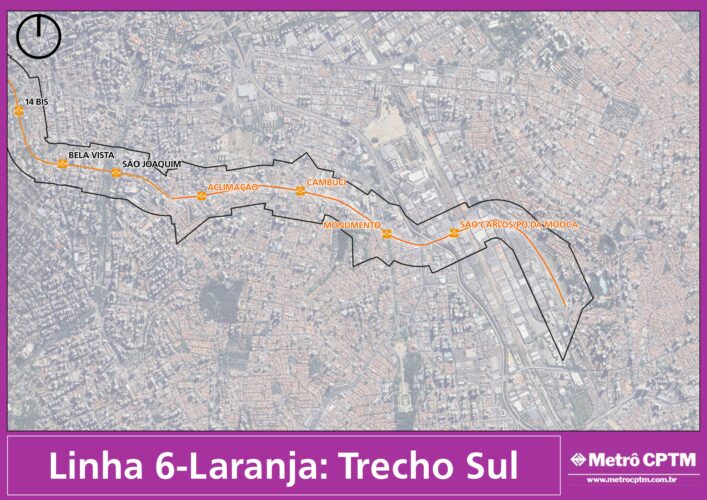 Linha 6-Laranja: Estações da expansão ao sul (Jean Carlos)