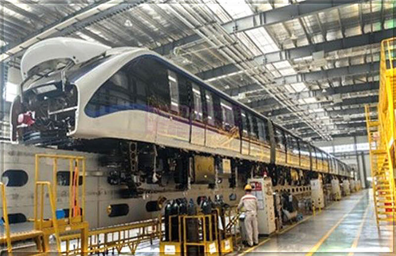 Trem S19 da Linha 15-Prata em montagem final na China (CMSP)