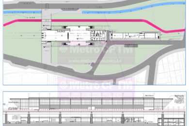 A estação Comendador Sant'Anna ficará no canteiro central da Avenida Carlos Caldeira Filho