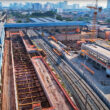 Obras da estação Penha