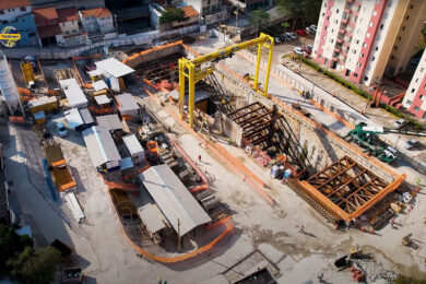 A Vala Penha, onde pode partir do tatuzão na segunda etapa de escavação