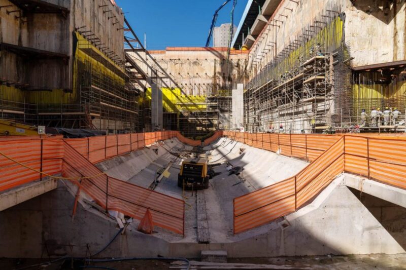 Obras na Estação Penha (Marcia Alves/Metrô SP)