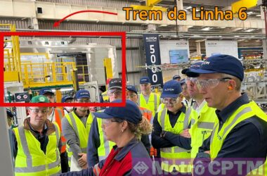 Trem da Linha 6-Laranja em fabricação (Alstom)