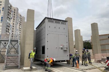 Transformador na Subestação Memorial da América Latina (Reprodução/Redes Sociais)