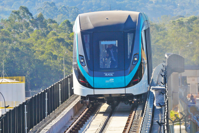 Um dos três Aeromovel que serão usado no People Mover de Guarulhos