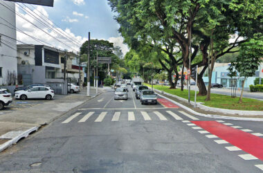 Local onde sondagens foram vistas na Rua Pedra Azul