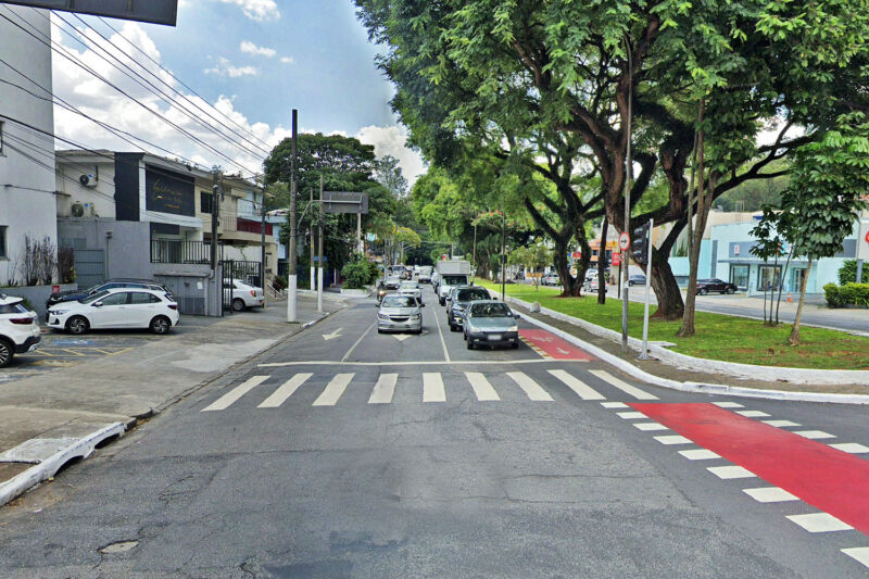 Local onde sondagens foram vistas na Rua Pedra Azul