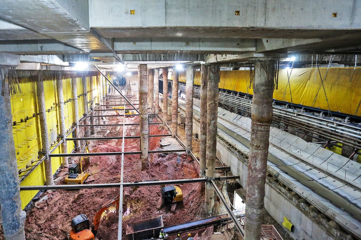 Corpo da estação Anália Franco da Linha 2-Verde