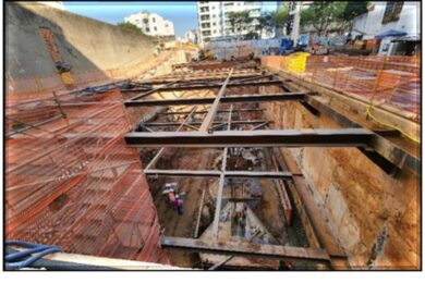 Andamento das obras de expansão da Estação São Joaquim (CMSP)