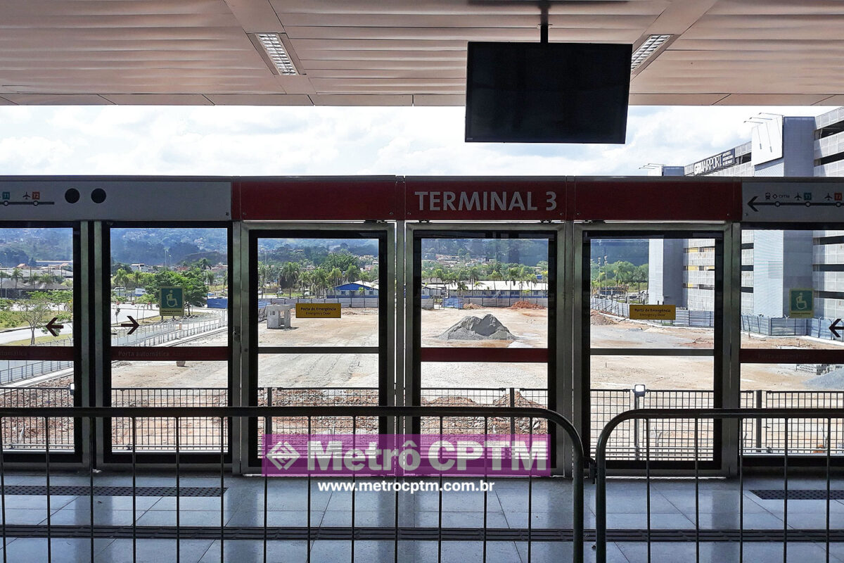 Estação ainda não havia recebido a visita do Aeromovel (rebU)