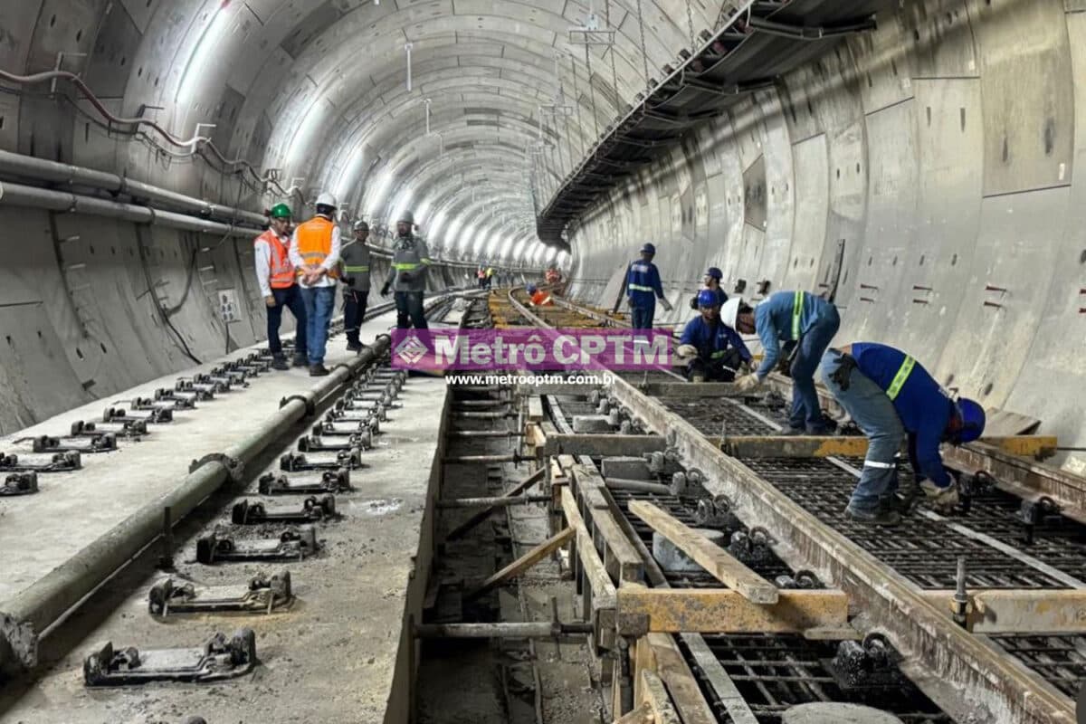 Vias prontas para receber os trilhos