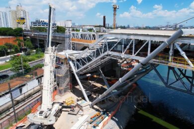 Ampliação da Estação Santo Amaro em novembro/2024 (iTechdrones)