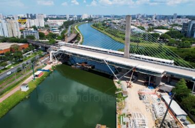 Ampliação da Estação Santo Amaro em novembro/2024 (iTechdrones)