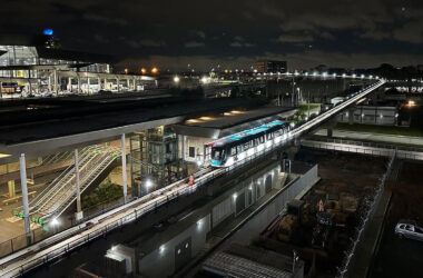 O Aeromovel na estação do Terminal 3 (Reprodução)