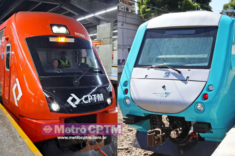 Trens da CPTM e Supervia