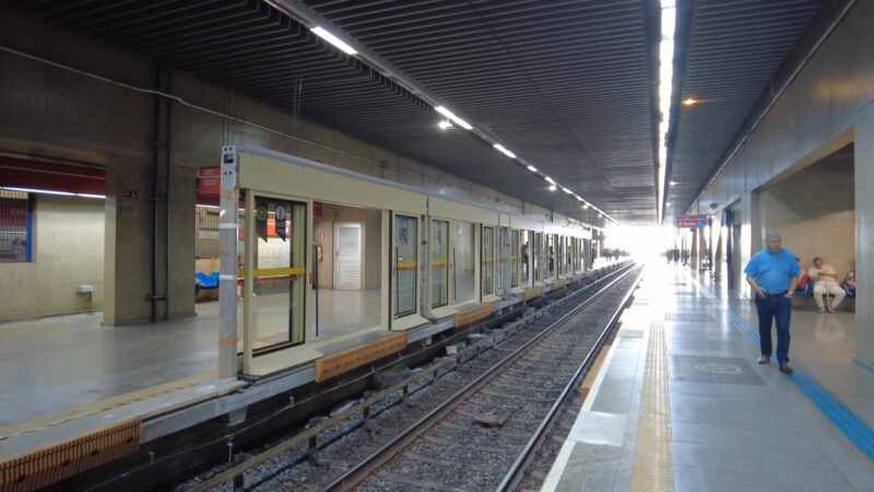 Portas de plataforma da Estação Tatuapé (Trilhos que Movem SP)