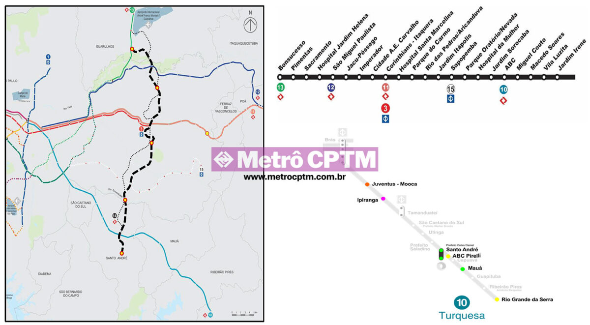 Concessão das linhas 10-Turquesa e 14-Ônix