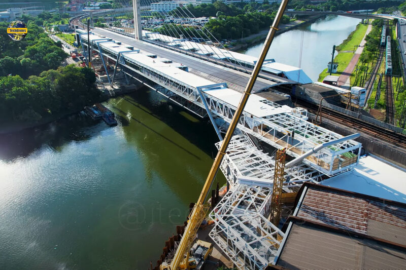 Estação Santo Amaro em janeiro de 2025 (iTechdrones)