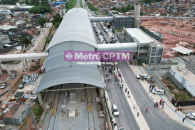 Estação Varginha na manhã da inauguração (iTechdrones)