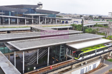 Estação do People Mover no Terminal 3 de Guarulhos