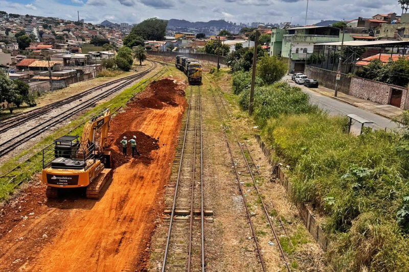 Obras da Linha 2 do Metrô de BH