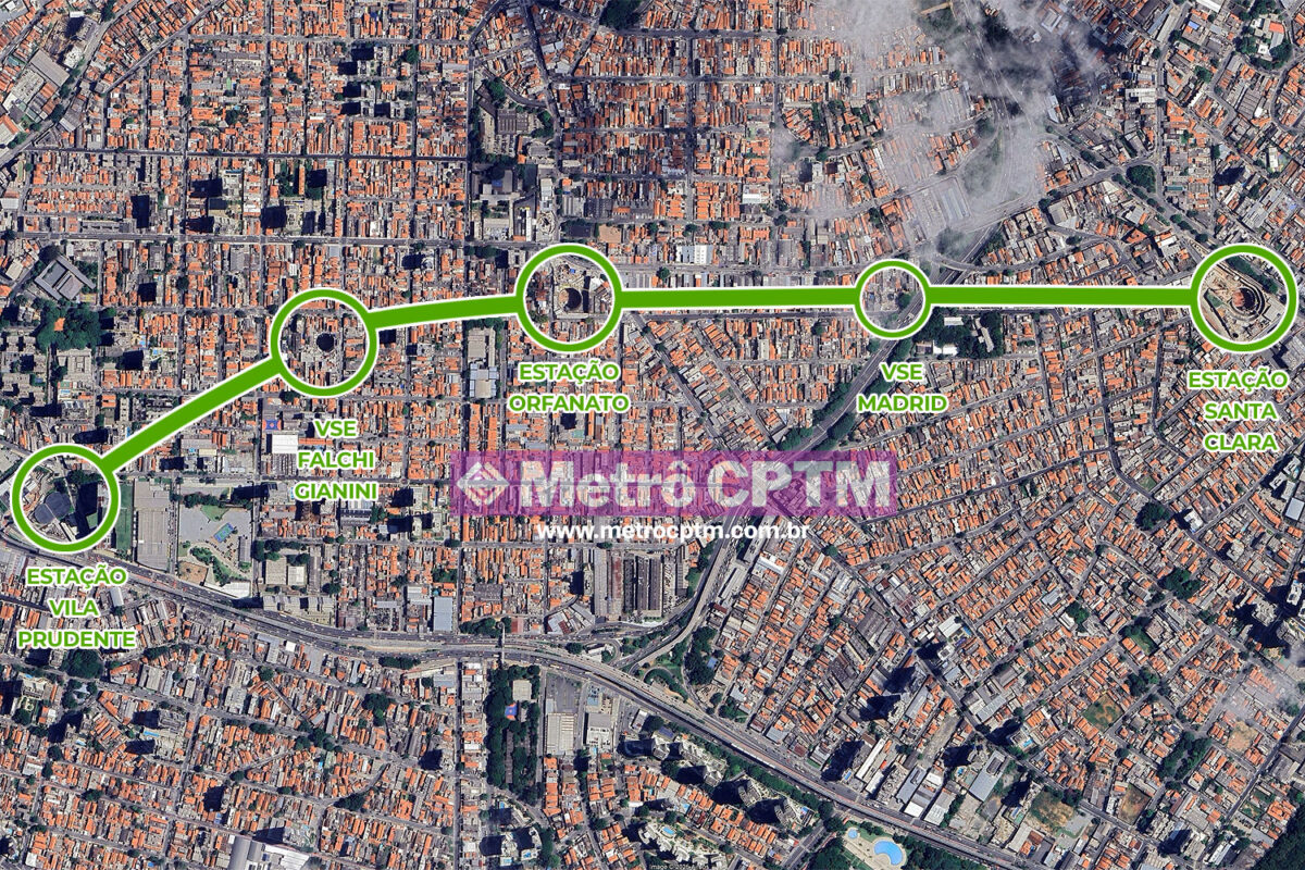 O Tatuzão da Linha 2 chegou ao VSE Madrid e agora seguirá para Orfanato e então o VSE Falchi Gianini